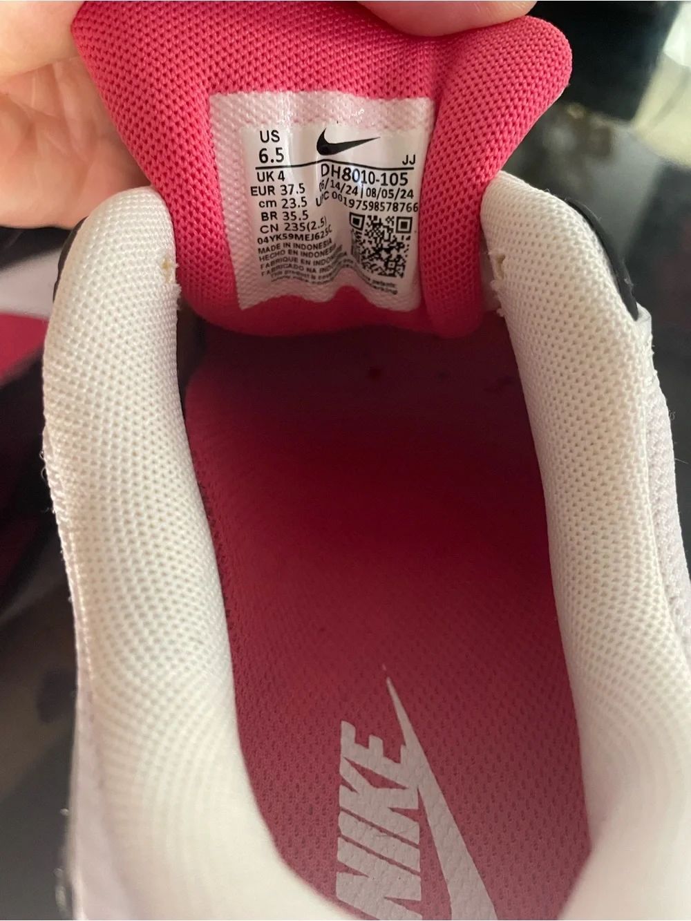 Nike Air Max Women's White, Pink & Black Sneakers